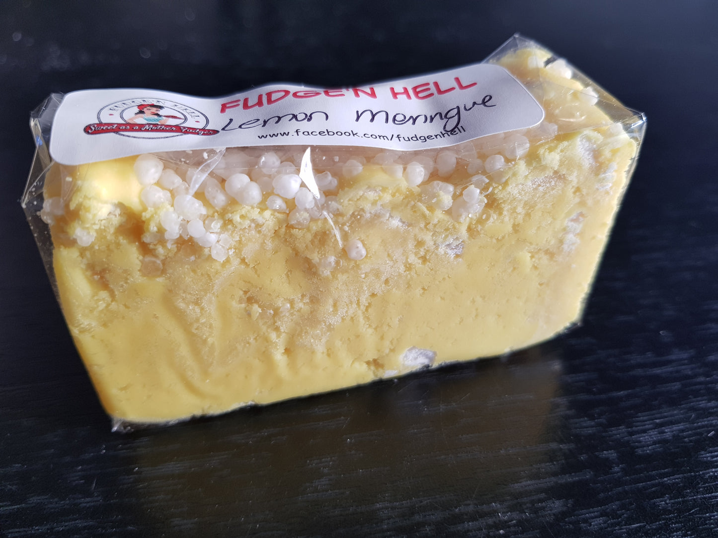 Lemon Meringue Chocolate Fudge